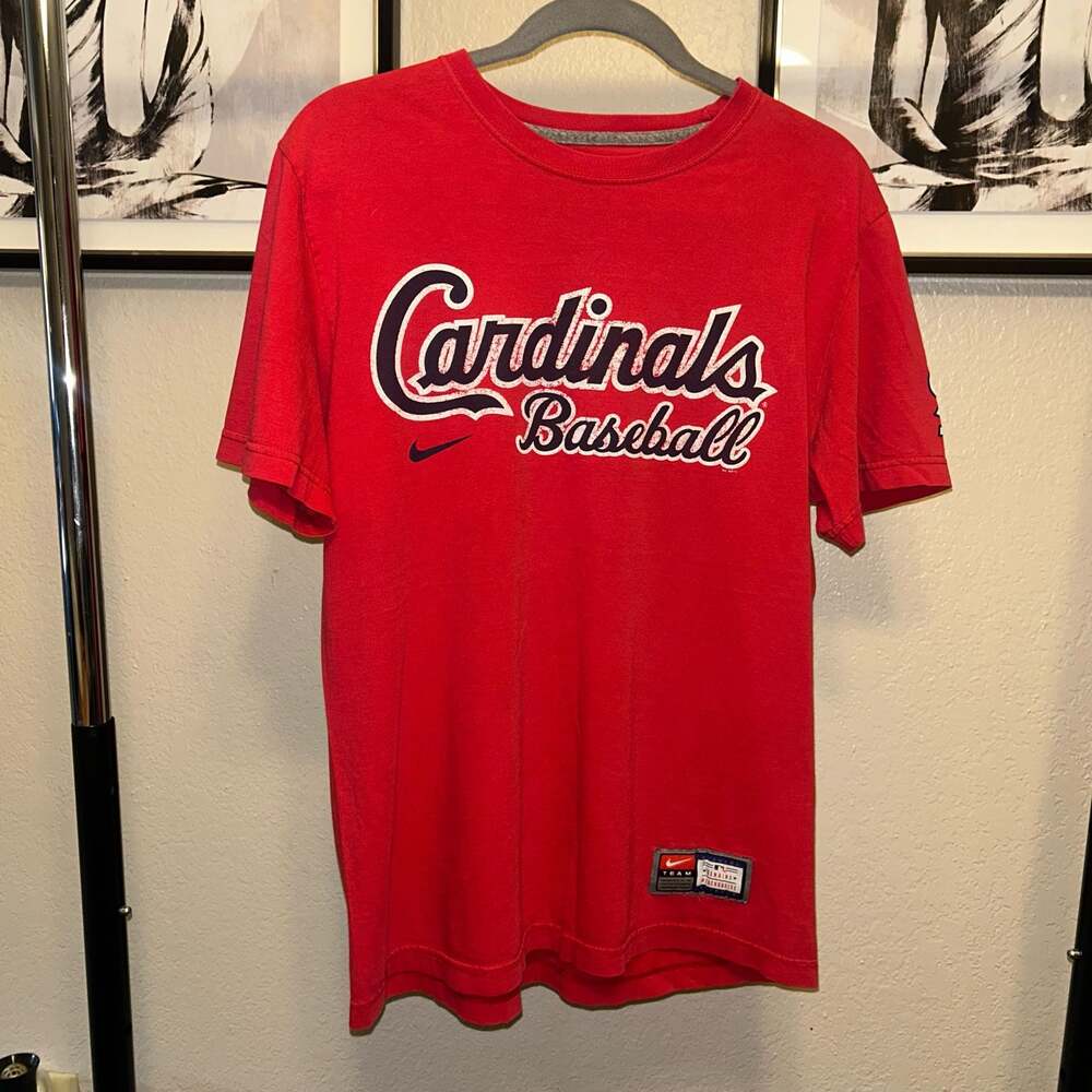 Nike St. Louis Cardinals Baseball T-Shirt Size M E7